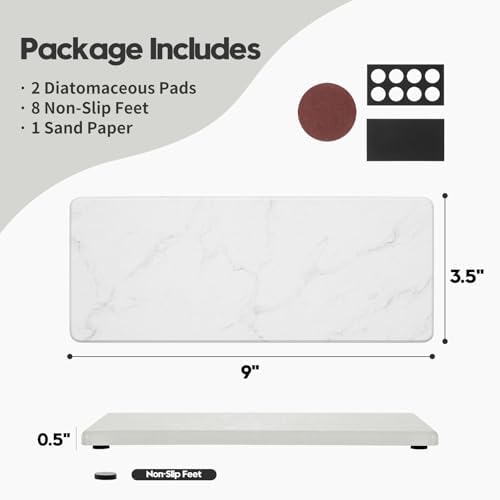 2PCS Water Absorbing Stone Drying Tray - Image 4