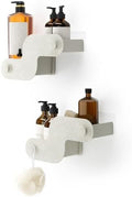 Umbra Nami Shower Caddy, Adhesive No Drill Bathroom, Ocean Sand by Umbra