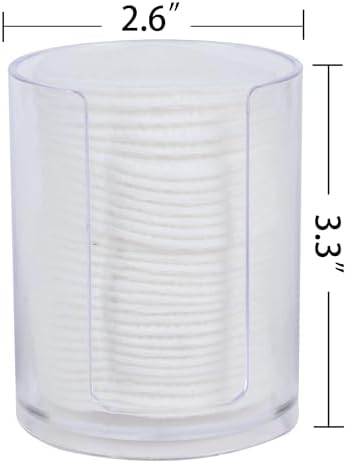 1 Pack Acrylic Qtip Holder Dispenser, Canisters Apothecary Jar - Image 2
