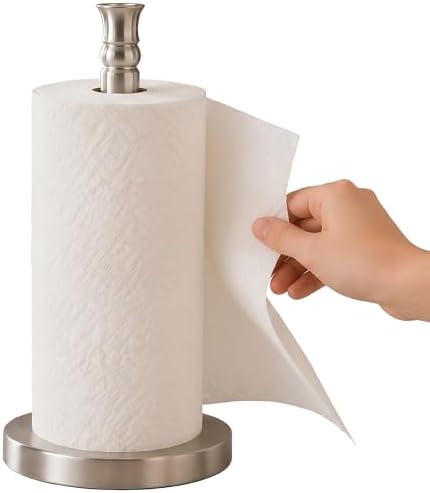 Paper Towel Holder Countertop, Standing Paper Towel Roll Holder by Sfemn