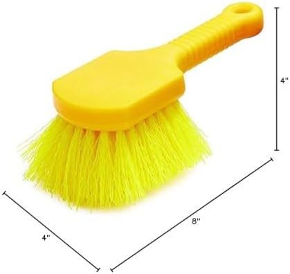 Rubbermaid Commercial 8" Utility Scrub Brush Plastic Handle Synthetic Bristles - Image 6