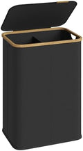 SONGMICS Laundry Hamper with Lid, 140L Laundry Basket, Bamboo Frame by Unknown