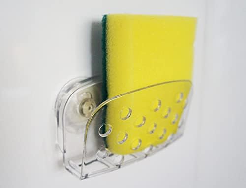 2 Pack Sponge Holders with Suction, Kitchen Sink Dish Brush Sponge Caddy - Image 3