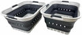 SAMMART 42L Collapsible Plastic Laundry Basket by SAMMART