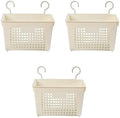 3PCS Plastic Hanging Baskets for Shower, Hanging Basket Organizer by Doitxue