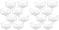 Vtopmart 16 Pack Extra Large Clear Storage Bins, 11x11 Cube Organizer by Vtopmart