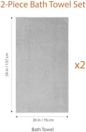 Amazon Basics 2 Piece Quick-Dry Oversize Bath Towel, 100% Cotton - Image 5