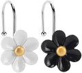 3D Floral Shower Curtain Hooks, Living Room Fun Home Decor by GNUEYART
