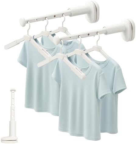 Portable Travel Clothes Drying Rack, Clamp-On No-Drill Hanger by Ecoterra+Home
