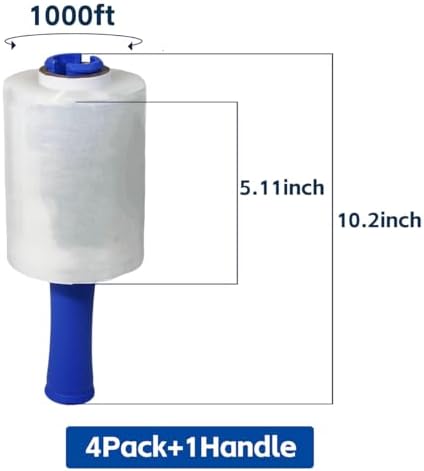 Stretch Film Wrap 5.11"×1000' Plastic Wrap - Image 2
