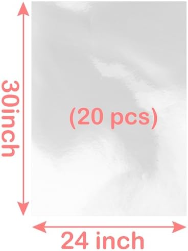 Labeol Clear Cellophane Bags 20Packs 24x30 Inch Gift Wrap - Image 5