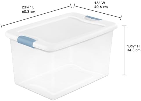 Sterilite 24-Pack Latching Box, Under Bed Storage Bins - Image 2