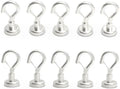 Ant Mag Magnetic Hooks Heavy Duty 22LBS Strong Magnet Snap Hooks 10 Pack by AntMag