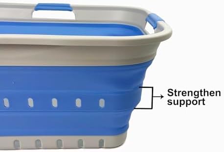 SAMMART 42L Collapsible Plastic Laundry Basket - Image 4