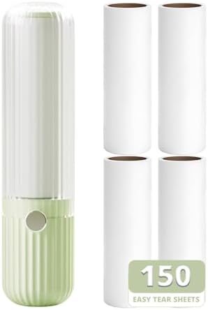 Compact Lint Remover with 150 Sheets, 1 Roller & 4 Refills by Sgdazo
