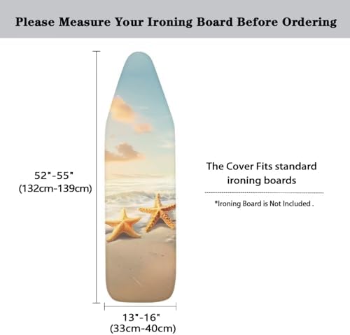 Starfish Ironing Board Cover for Home Decor Iron Board Cover Stain Resistant - Image 5