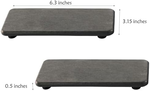NiuYichee 2Pcs Stone Soap Trays Water Absorbing Diatomite Coaster - Image 5