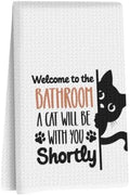 Jztco Funny Black Cat Hand Towels, Cat Lover Gifts by Jztco