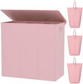 WOWLIVE 180L Laundry Hamper 3 Section, Large Laundry Basket by WOWLIVE