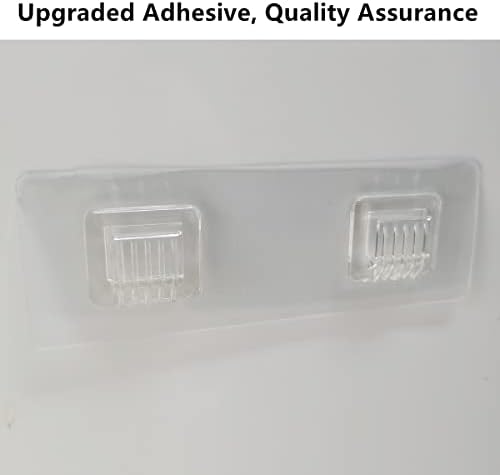 JiePai Adhesive Acrylic Corner Shower Caddy 2 Pack, Rustproof Bath Shelf - Image 7