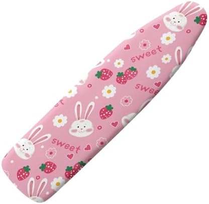 GLENLCWE Pink Rabbit Strawberry Ironing Board Cover Padding by GLENLCWE