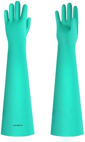 Aquarium Gloves for Fish Tank Maintenance, Shoulder Length Waterproof Long by Unknown