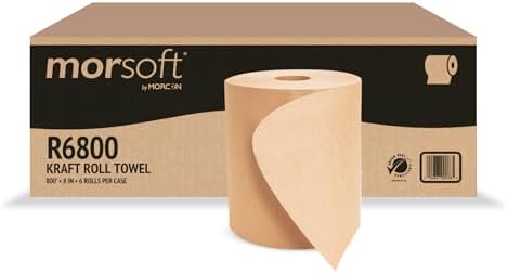 Morsoft by Morcon Paper R6800 Universal Hardwound Roll Towels, 100% Recycled by Morcon
