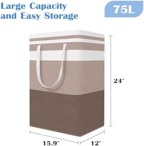 BlissTotes 3-Pack Laundry Basket, Collapsible Laundry Hamper - Image 2
