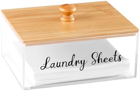 Acrylic Laundry Sheet Holder by VOTLEVT