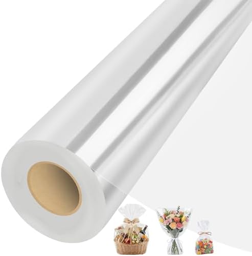 woric Clear Cellophane Wrap Roll, 31.5 in x 120 ft by woric
