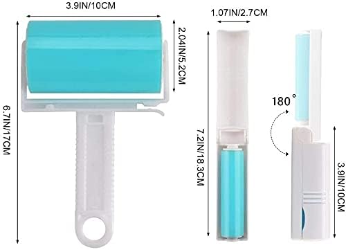 Sticky Lint Roller 6 Pack, Reusable Washable Lint Roller Pet Hair Remover - Image 5