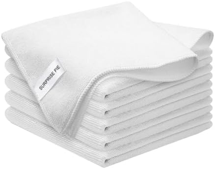 Microfiber Cleaning Cloths, Ultra Absorbent Lint Free Towels by SURPRISEPIE