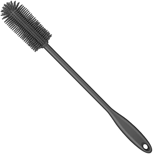 Silicone Bottle Brush, Long Handle Bottle Cleaner Brush by Purtribe