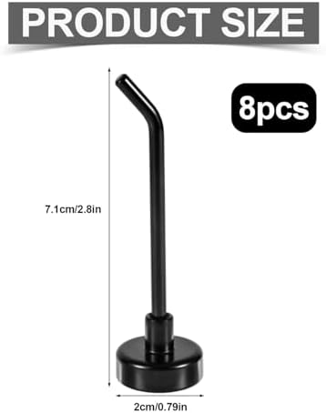Gosknor 8pcs Large Magnetic Hooks, 2.2lb 7.1cm/2.8in Long - Image 2
