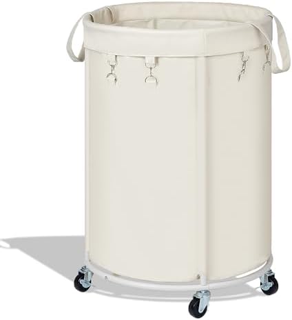 150L Large Capacity Rolling Laundry Basket Hamper by Nyamofly