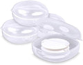 4 Packs Cotton Round Holder Travel, Hair Tie Container by Etenpo