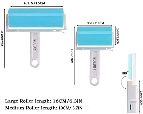 Reusable Travel Lint Roller 3 Pack, Washable Lint Roller Compact Pet Hair - Image 4