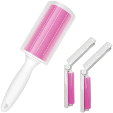 Washable Gel Lint Roller 3 Pack, Large & Mini Pet Hair Remover by AEHKLCP