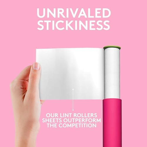 Flint Classic Pink Retractable Mini Lint Roller - Image 3