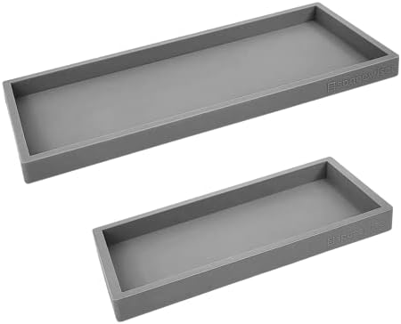 Spacewiser Countertop & Vanity Silicone Tray – 2 PC Set by Spacewiser