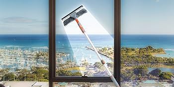 Professional Window Squeegee Cleaner, 2 in 1 Shower Squeegee - Image 5