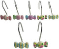 Two Fish Home Fashions Set of 12 Decorative Candies Shower Curtain Hooks by TwoFishHomeFashionLLC