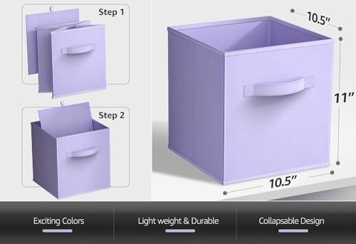 Sorbus 11 Inch Fabric Storage Cubes - Image 3