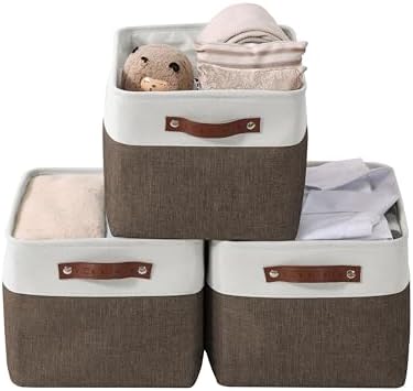 DECOMOMO Storage Bins, Extra Large Fabric Storage Baskets by DECOMOMO