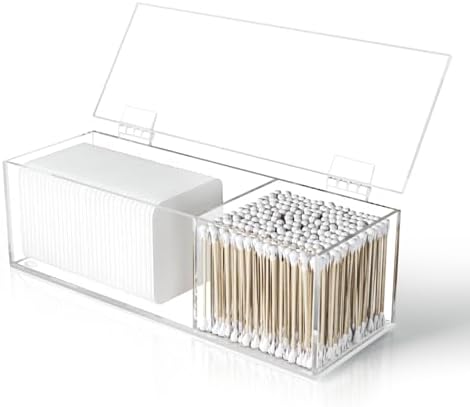 Clear Acrylic Qtip Holder for Clean Skin Club Clean² Pads Clean by JHJFRAWY