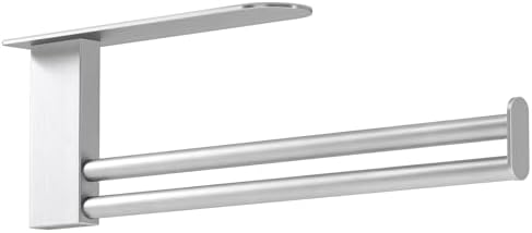 Jesginboo Under Cabinet Paper Towel Holder, Brushed Nickel by Jesginboo