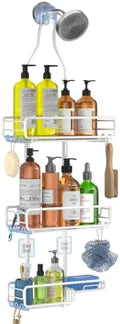 Skyapex Shower Caddy Hanging Bathroom Organizer: Over Head Adjustable Rack by Skyapex
