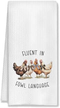 Chicken Kitchen Towels Funny Dish Towel by HUGANE