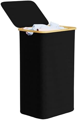 SpaceAid Laundry Hamper with Lid, 110L Large Tall Clothes Basket Bin with by SpaceAid