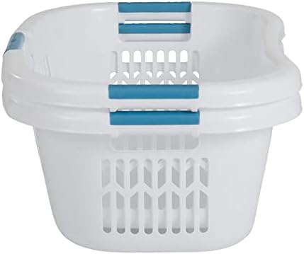 Rubbermaid Laundry Basket XL Hip-Hugger Basket 2.1-Bushel White Laundry - Image 3